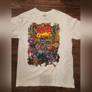 Marvel Comics Heroes White T-Shirt